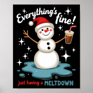 Póster Todo está bien, solo tener la victoria de Snowman