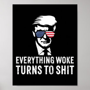Póster Todo lo divertido de Trump se convierte en cita
