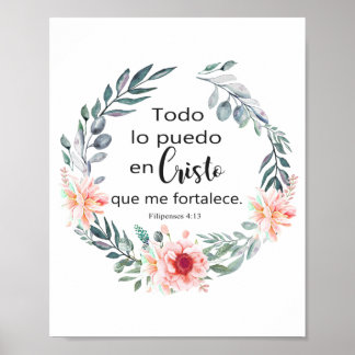 PÓSTER TODO LO PUEDO EN CRISTO QUE ME FORTALECE