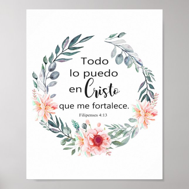 PÓSTER TODO LO PUEDO EN CRISTO QUE ME FORTALECE (Frente)