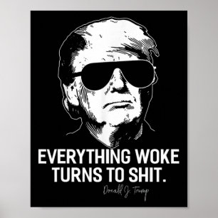 Póster Todo lo que es divertido Trump se vuelve político