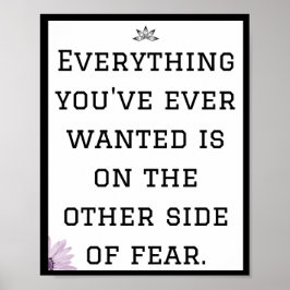 Póster Todo lo que has querido está del otro lado.