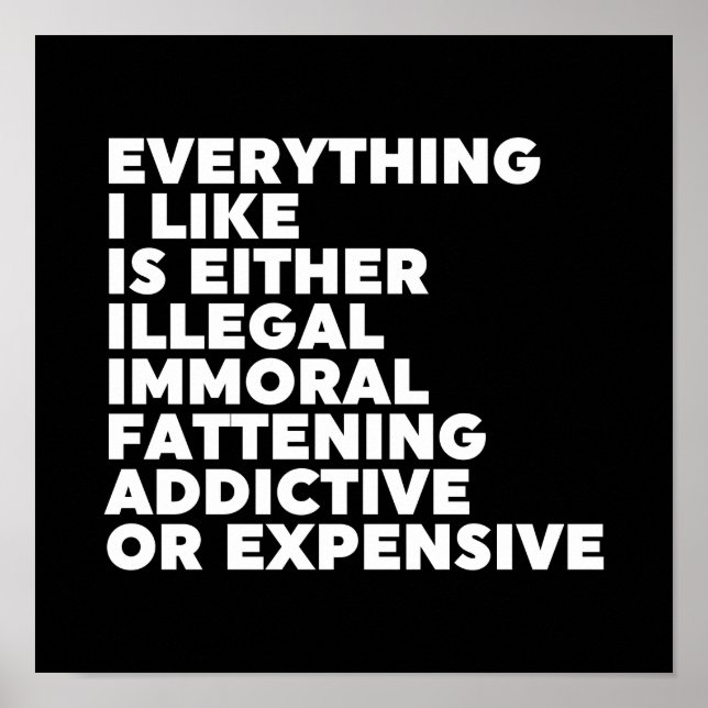 Póster Todo lo que me gusta (Frente)