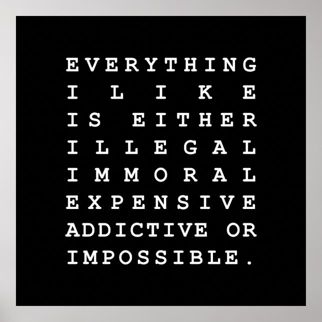 Póster Todo lo que me gusta (Frente)