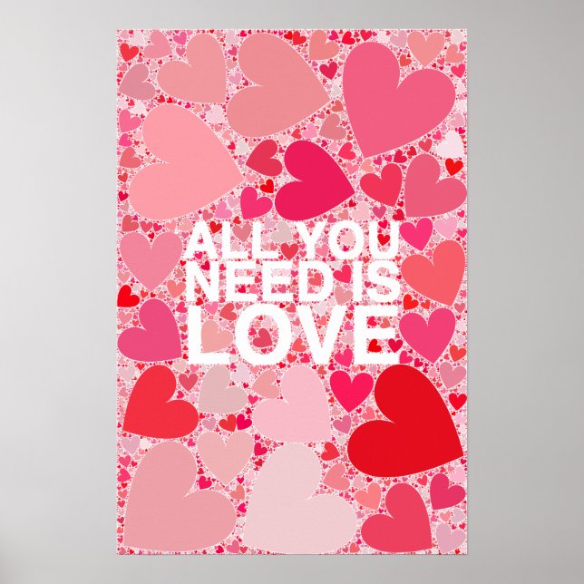 Póster Todo lo que necesitas es amor (Frente)