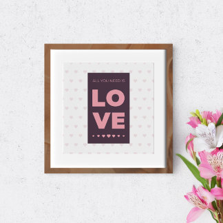 Póster Todo lo que necesitas es amor