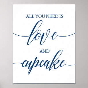 Póster Todo Lo Que Necesitas Es Amor Boda Rótulo Caligraf