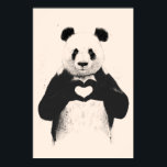 Póster Todo lo que necesitas es amor (opción de fondo)<br><div class="desc">El color de fondo es modificable.</div>