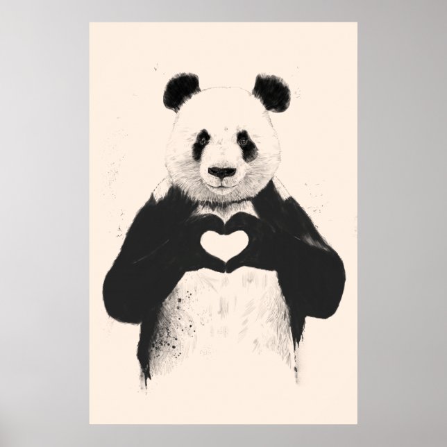 Póster Todo lo que necesitas es amor (opción de fondo) (Frente)