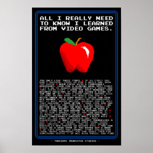 Póster Todo Lo Que Necesito Saber Que Aprendí De Videojue