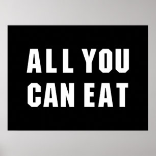 PÓSTER TODO LO QUE PUEDES COMER