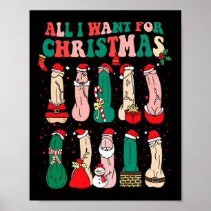 Póster Todo Lo Que Quiero De Los Navidades Es D Merry Wil
