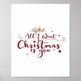 Póster Todo lo que quiero de los Navidades es tu Poster