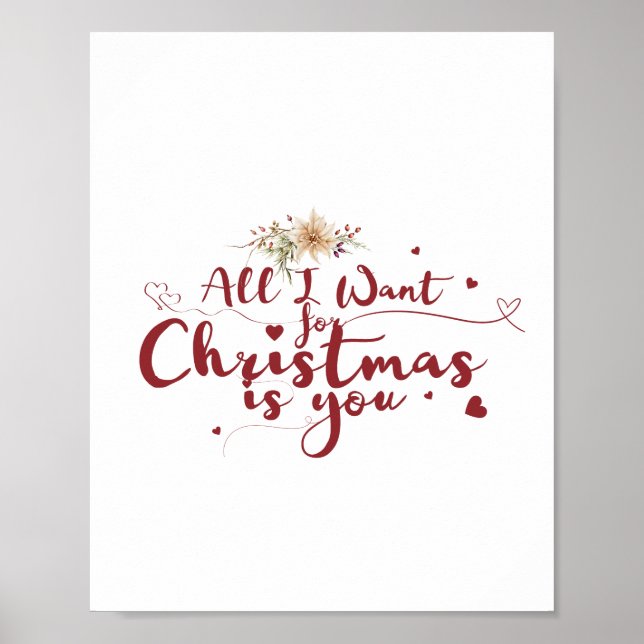 Póster Todo lo que quiero de los Navidades es tu Poster (Frente)