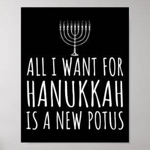 Póster Todo lo que quiero para Hanukkah es un nuevo Potus