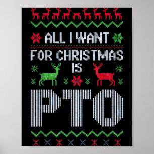 Póster Todo lo que quiero para Navidad es Pto Divertido O