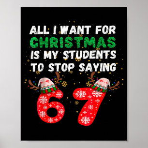 Póster Todo lo que quiero para Navidad es que mis estudia