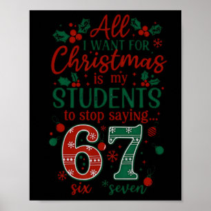 Póster Todo lo que quiero para Navidad es que mis estudia