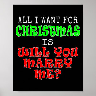 Póster Todo lo que quiero para Navidad es ¿Te casarás con