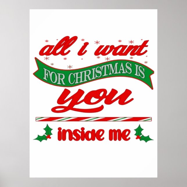 Póster Todo lo que quiero para Navidad es usted (Frente)