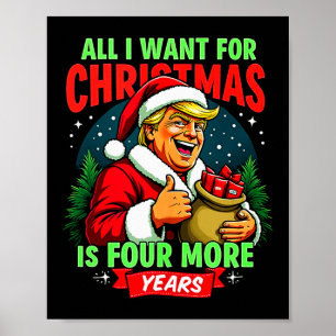 Póster Todo lo que Quiero para Navidad son 4 Años Más Tru