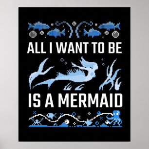 Póster Todo lo que quiero ser es una sirena