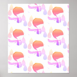 Póster Todo lo que se siente - Llorando en arcoiris