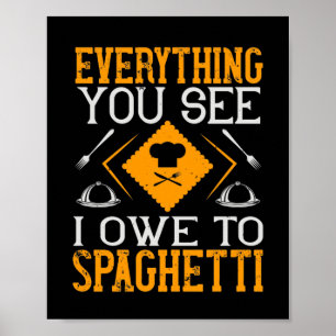 Póster Todo Lo Que Ves Que Debo A Spaghetti