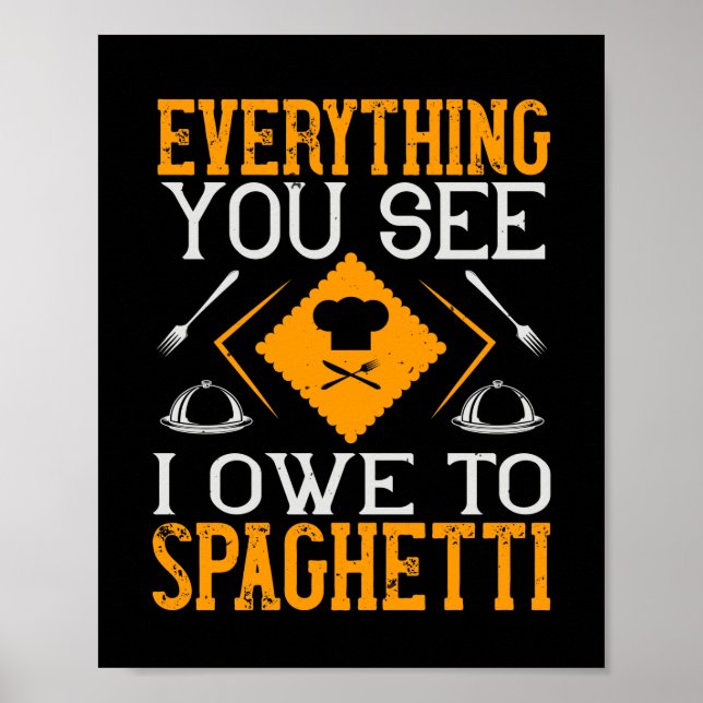 Póster Todo Lo Que Ves Que Debo A Spaghetti (Frente)