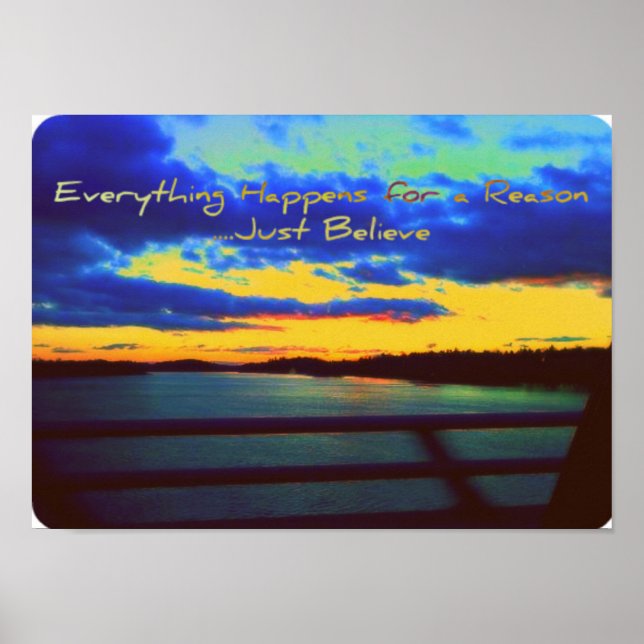 Póster Todo ocurre para un Poster de la razón (Frente)