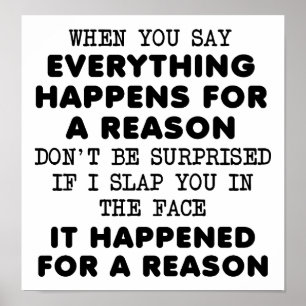 Póster Todo por una razón graciosa Poster