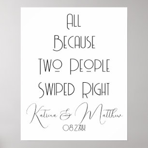 Póster Todo Porque Dos Personas Bañaron Divertido boda De