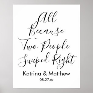 Póster Todo Porque Dos Personas Nadaron Un boda Muy Graci