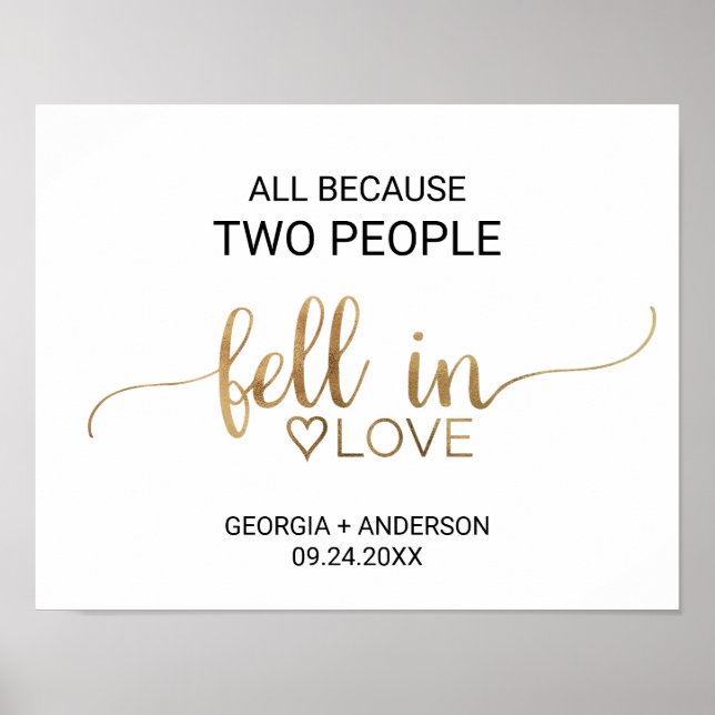 Póster Todo Porque Dos Personas Se Enamoraron (Frente)