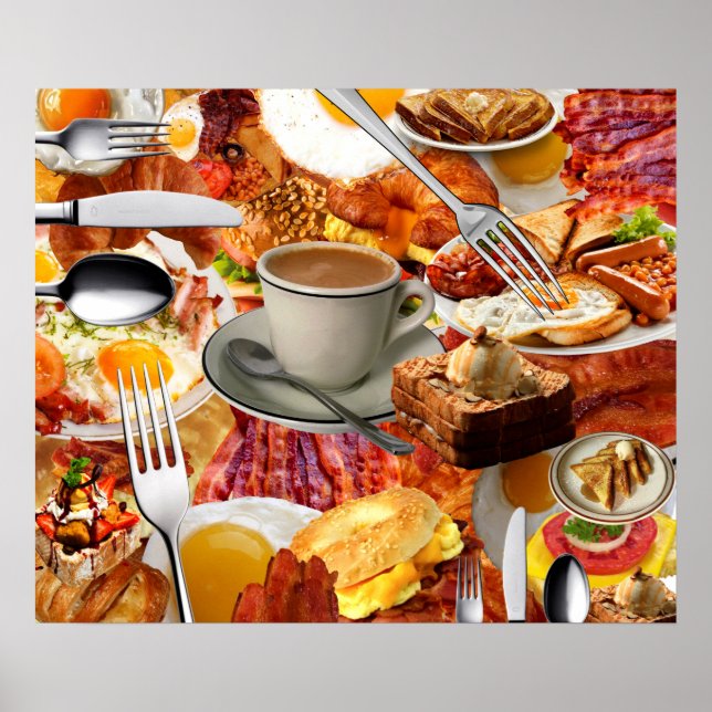 PÓSTER TODO PUEDE COMER DESAYUNO (Frente)