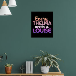 Póster Todo Thelma necesita un Louise