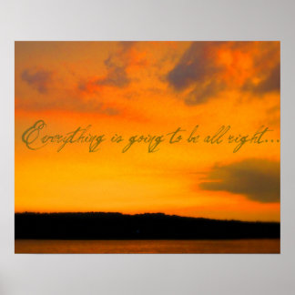 Póster "Todo va a estar bien" Poster