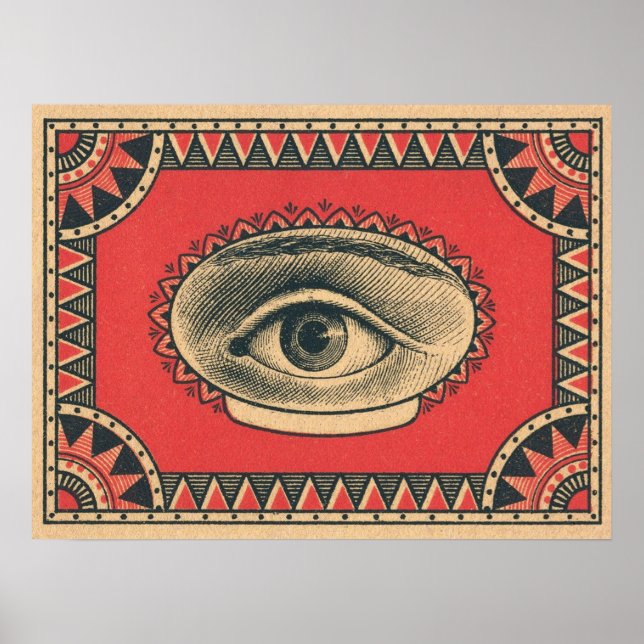 Póster todopoderoso ojo de la sabiduría (Frente)