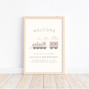 Póster ¡Todos a bordo! Bienvenida al cumpleaños del tren
