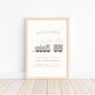 Póster ¡Todos a bordo! Bienvenida al cumpleaños del tren 