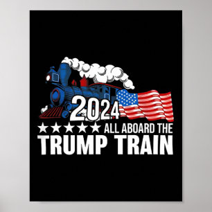 Póster Todos a bordo del tren Trump