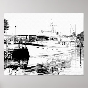 Póster Todos atados - Hampton Harbor — Imprimir