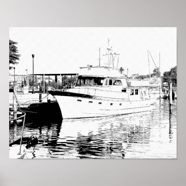 Póster Todos atados - Hampton Harbor — Imprimir (Frente)