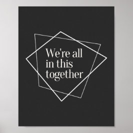 Póster Todos estamos en esta cita conjunta de igualdad