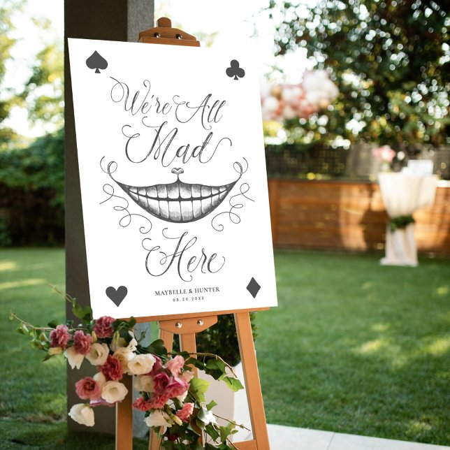 Póster Todos estamos locos aquí Cheshire Cat Smile Jugar  (Subido por el creador)