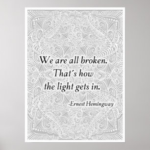 Póster Todos estamos rotos. - Quote´s positivo