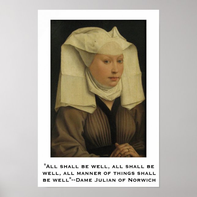 Póster Todos estarán bien - Dame Julian de Norwich (Frente)