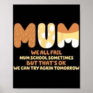 Póster Todos Fallan Regalos Del Día De La Madre Para Mamá