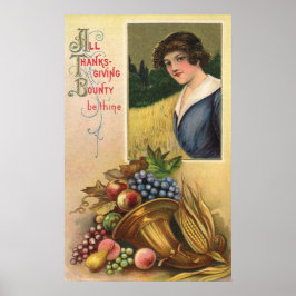 Póster Todos los benditos de Acción de Gracias Sean Tuyos