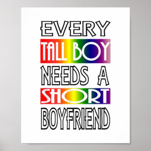 Póster Todos los chicos gay del orgullo LGBTQ Gay Hombres